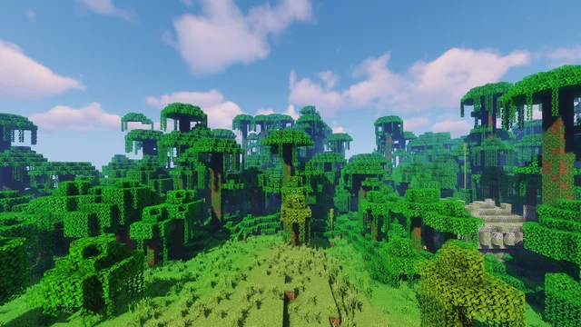 Jungle biome in minecraft