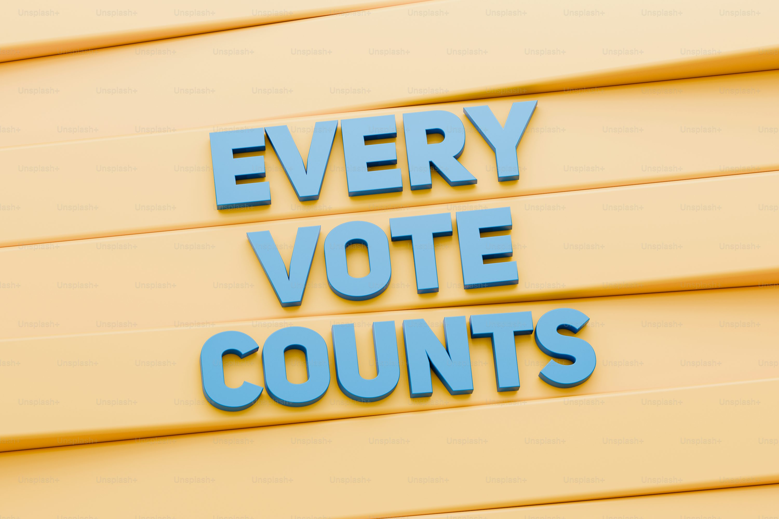 Picture of a voting sign